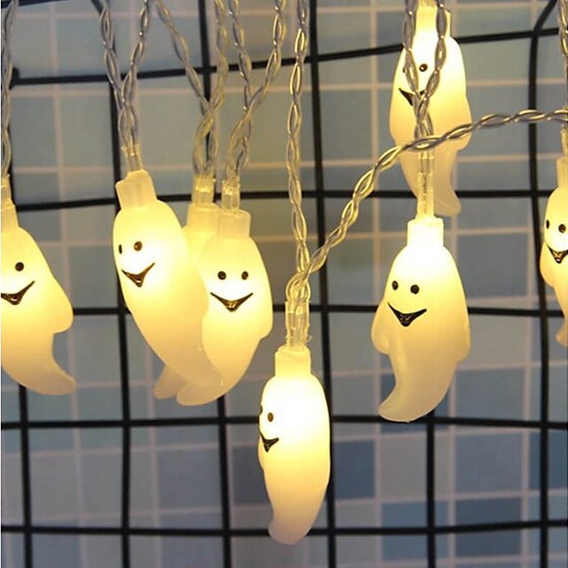 Halloween Cute Ghost LED String Lights Upholstery Lights Sale Supply