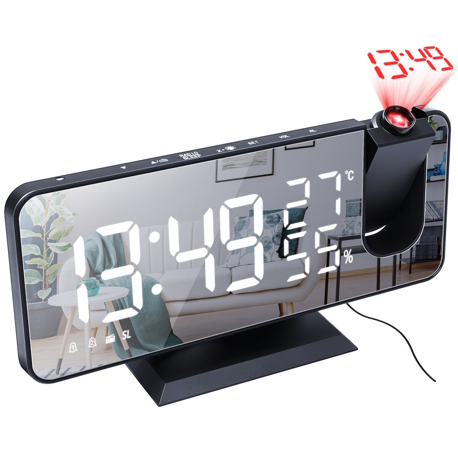 Projection Alarm Clock with Radio Function Cheap Sale Footlocker Pictures