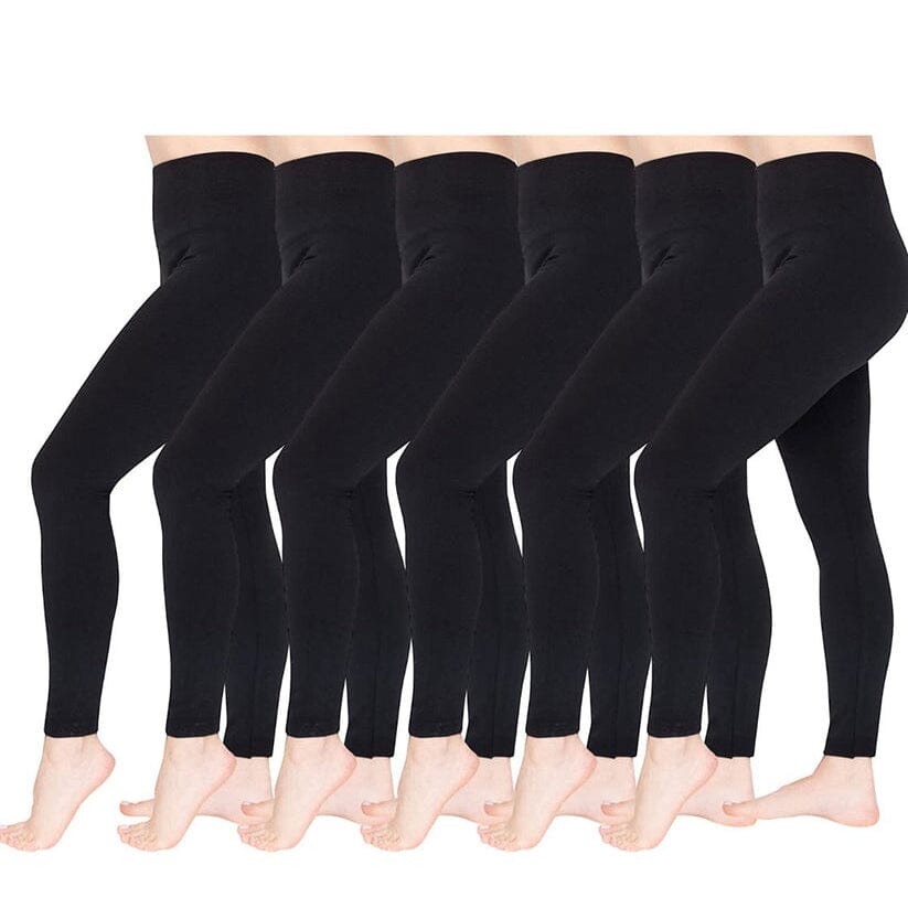 4-Pack: Women’s Fleece Lined Leggings High Waist (One Size) Outlet Cheap Authentic