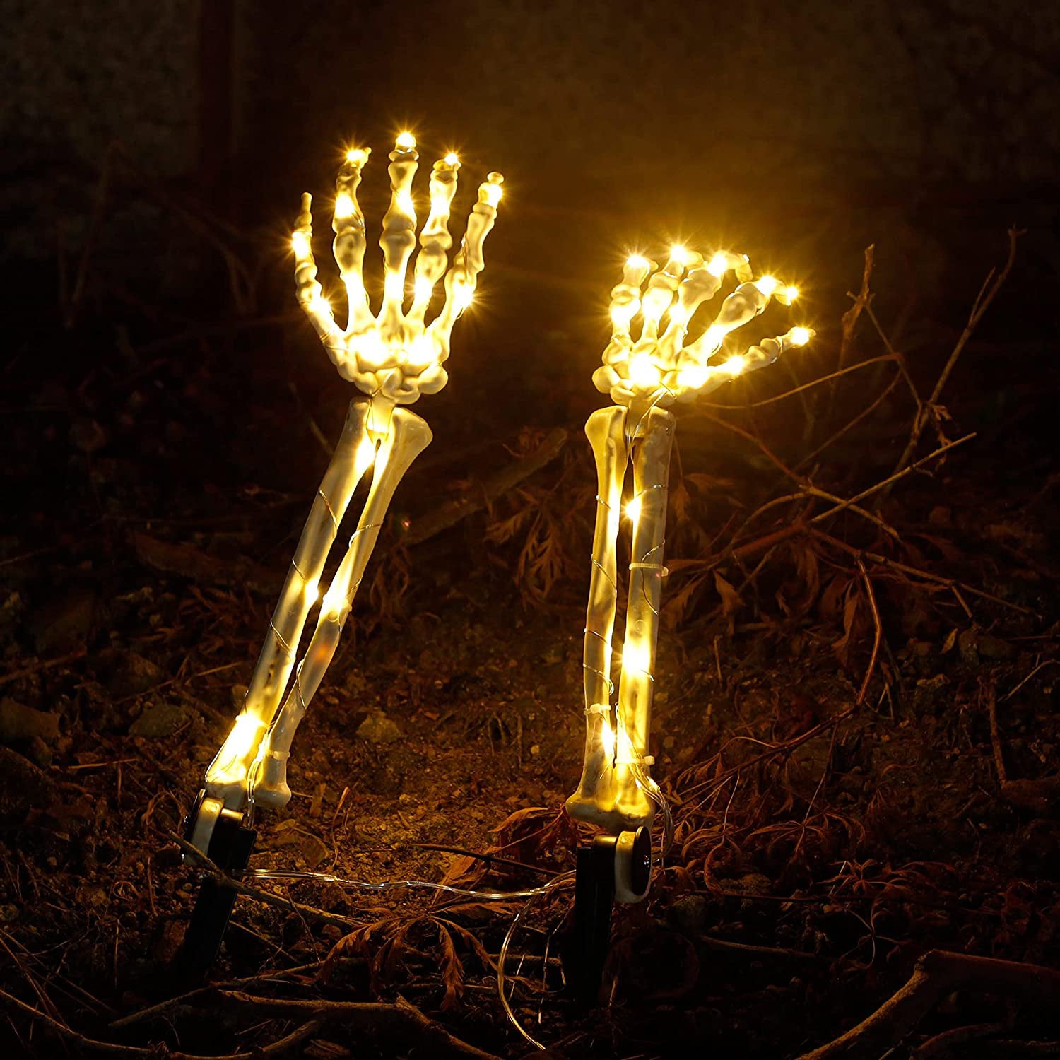 2-Pack: Light Up Skull Arm Stakes Clearance 2025