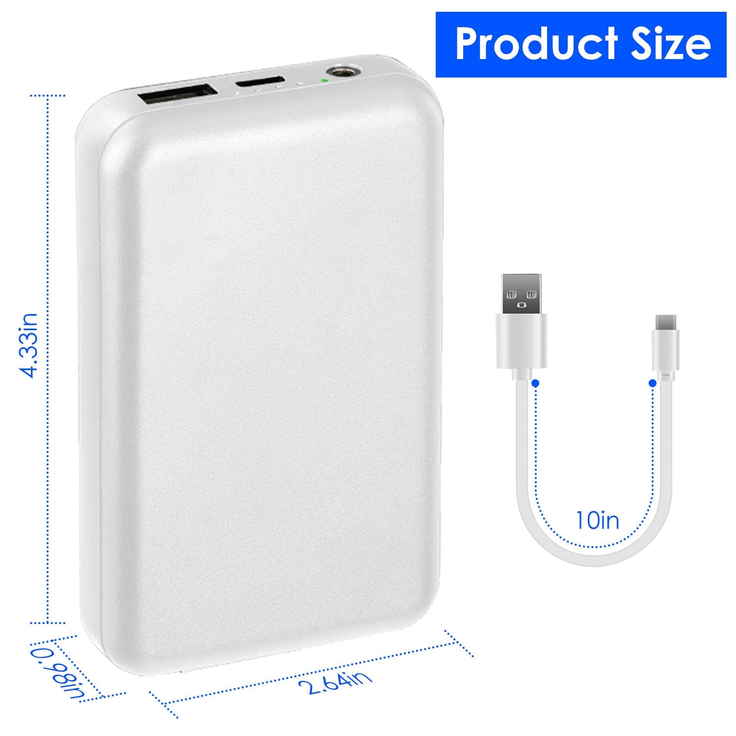 10000mAh Portable Charger Battery Pack for Heated Blanket Vest Jacket Fashionable Sale Online