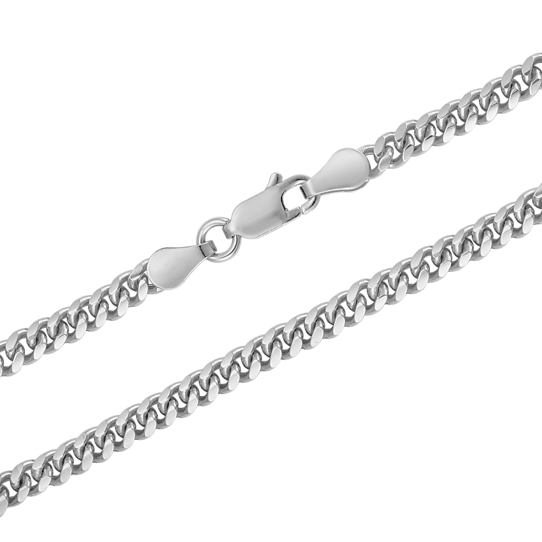 925 Sterling Silver Italian Solid 2.5mm Cuban Curb Link Chain Cheap Sale Sale