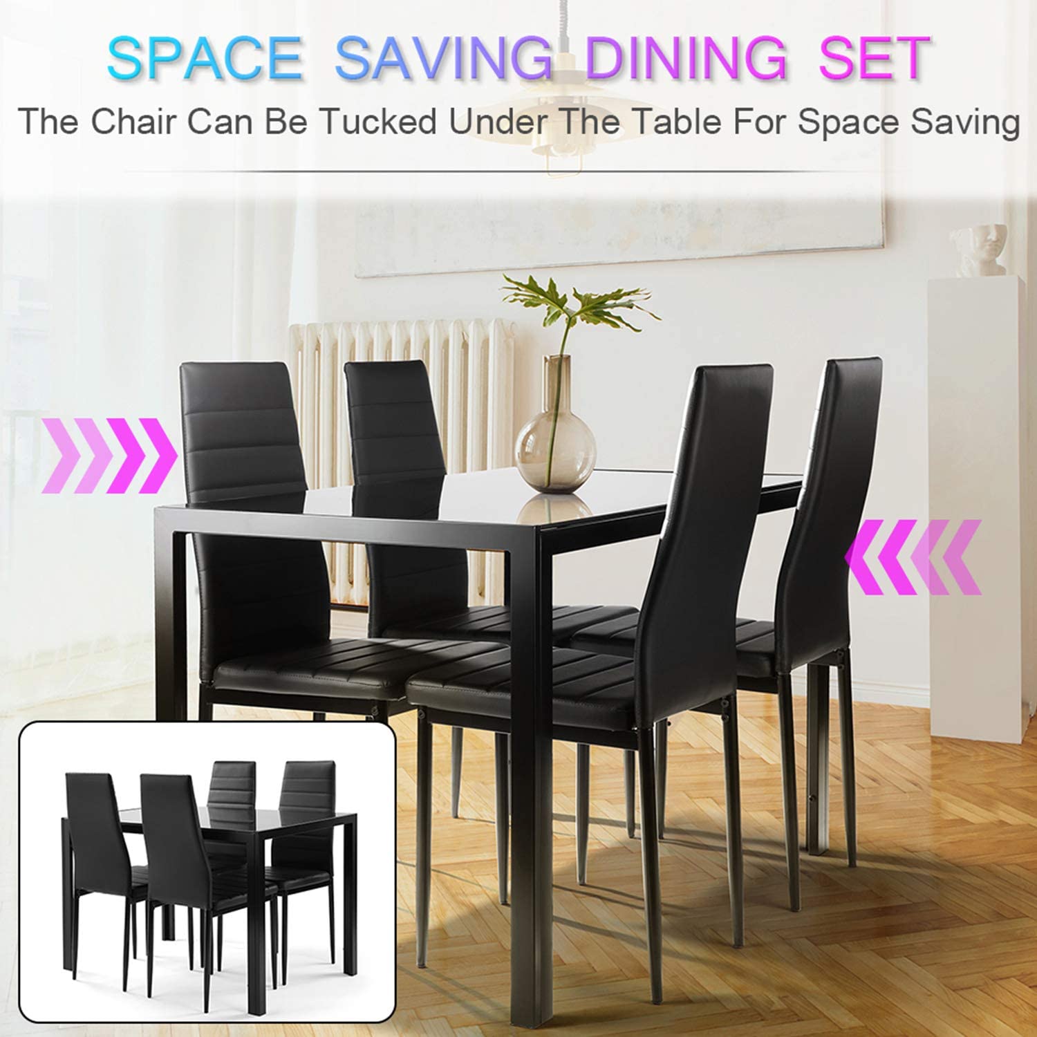 5-Piece: Dining Table Set Cheap Hot Sale