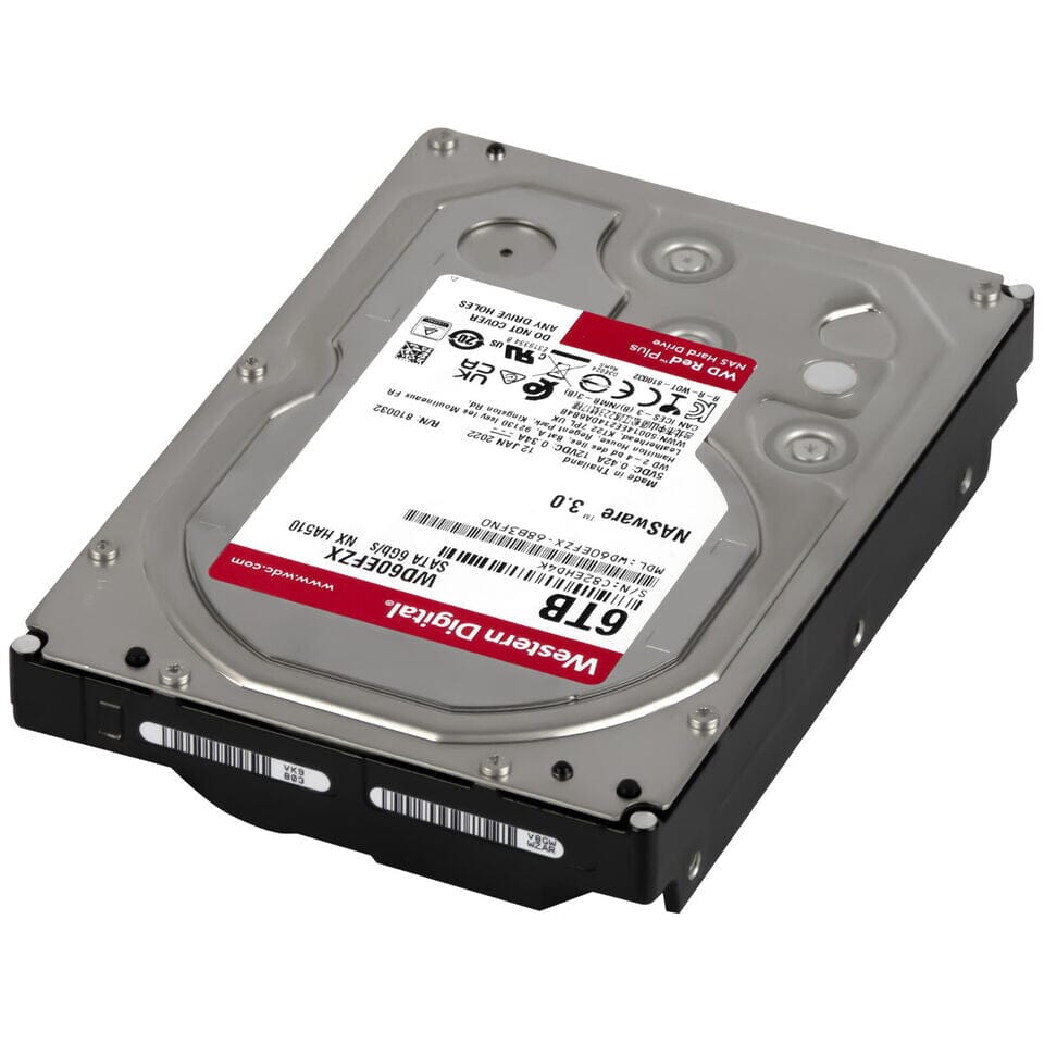 Western Digital Red Plus 6TB 5.4K 128MB SATA III 3.5'' WD60EFZX NX HA510 (Refurbished) Genuine Cheap Pice