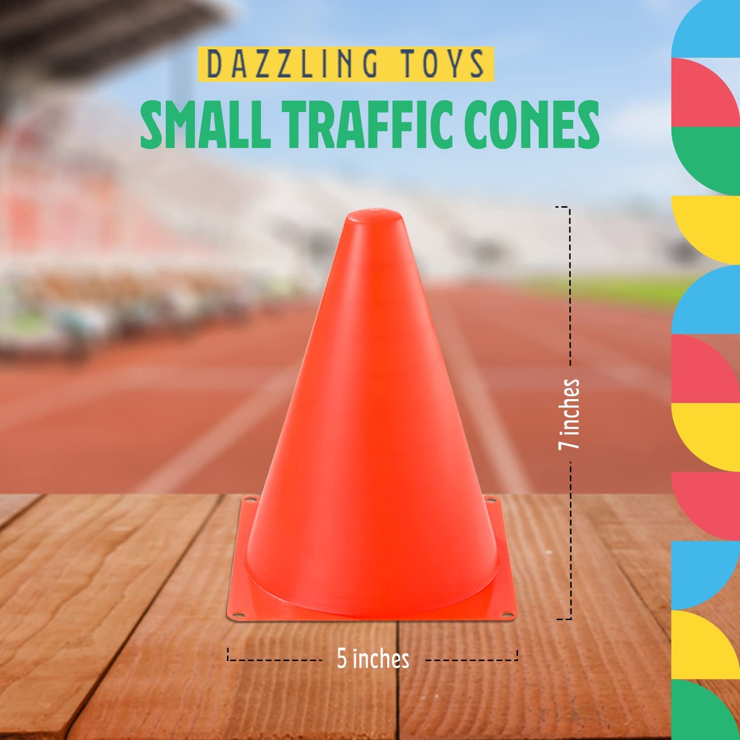 6-Pack: 7-inch Traffic Cones Sports Practice for Agility Drills & Training Cheap Pice Discount Authentic