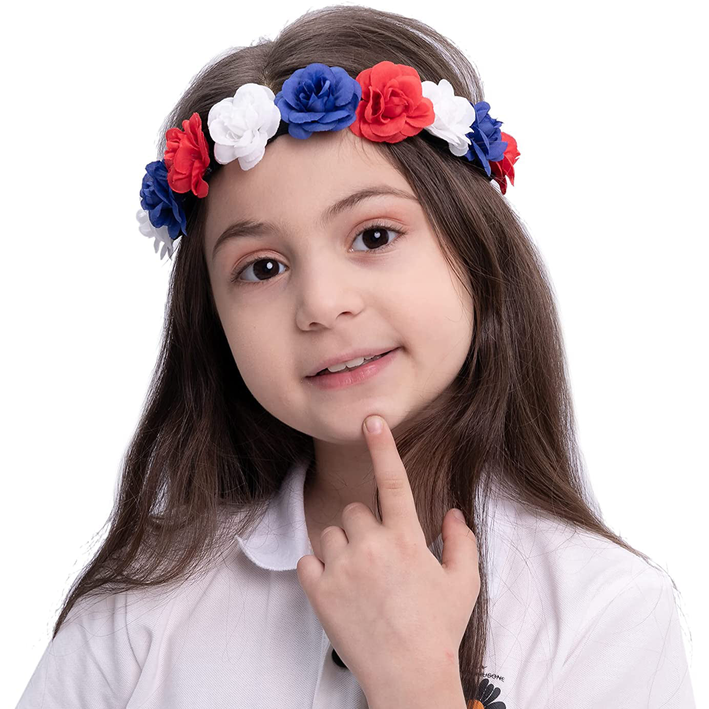 6-Piece: Patriotic Flower Headbands Cheap Real Authentic