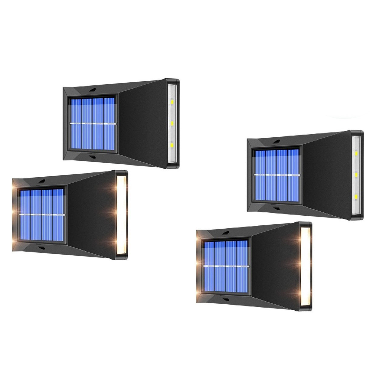 4-Pack: Solar Luminous Waterproof IP65 Outdoor Lights Discount Recommend