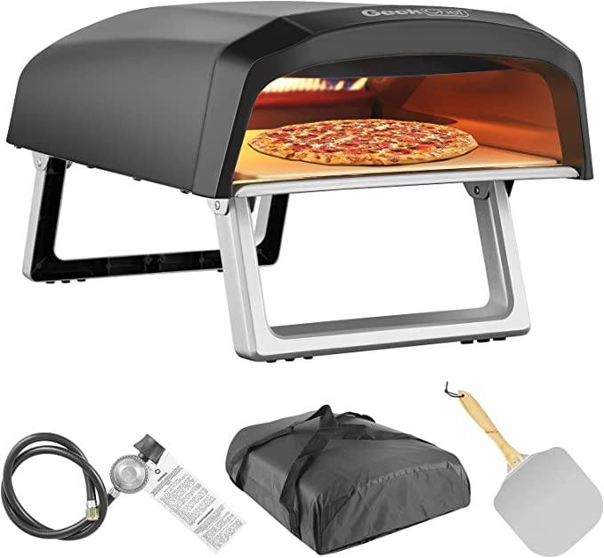 Geek Chef Outdoor Pizza Oven Pizza Grilling 12'' Portable Gas Oven Free Shipping Big Discount