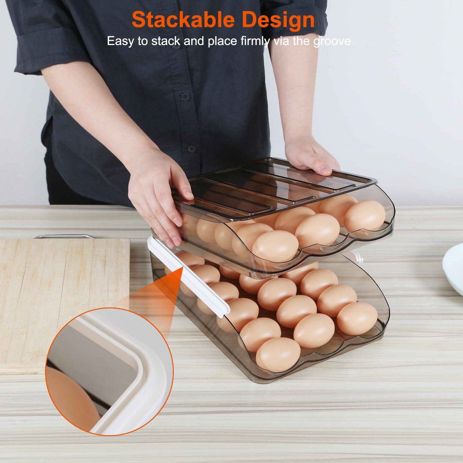 Double Layer Egg Storage for Refrigerator Discount Shop