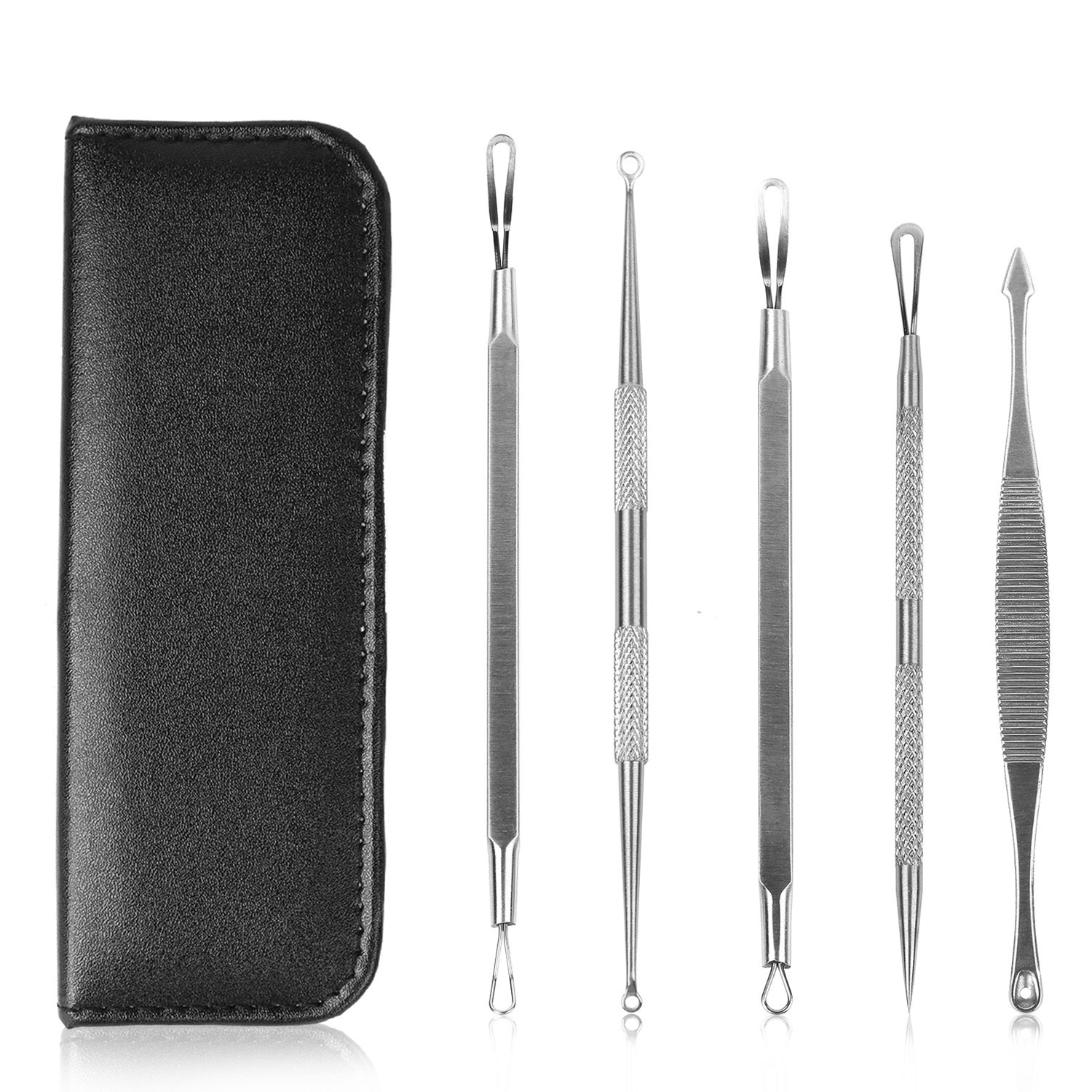 5-Piece Set: Blackhead Remover Kit Stainless Steel Popping Zit Remover Outlet Original