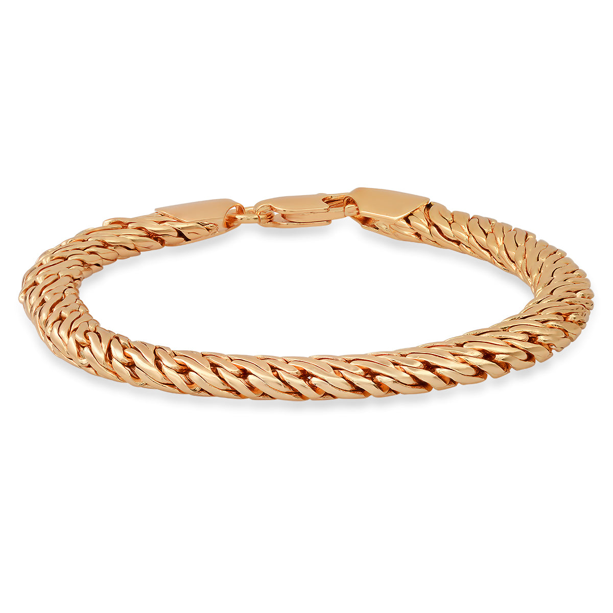 Ladies 18k Gold Plated Brass Wheat Bracelet Clearance For Nice