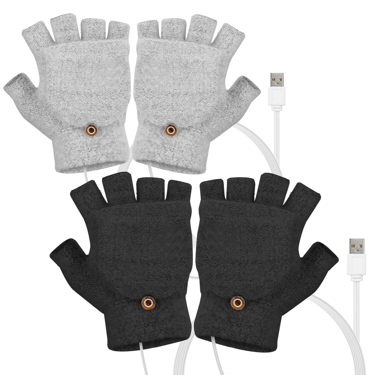 USB Wool Heated Gloves Mitten Cheap Best Seller