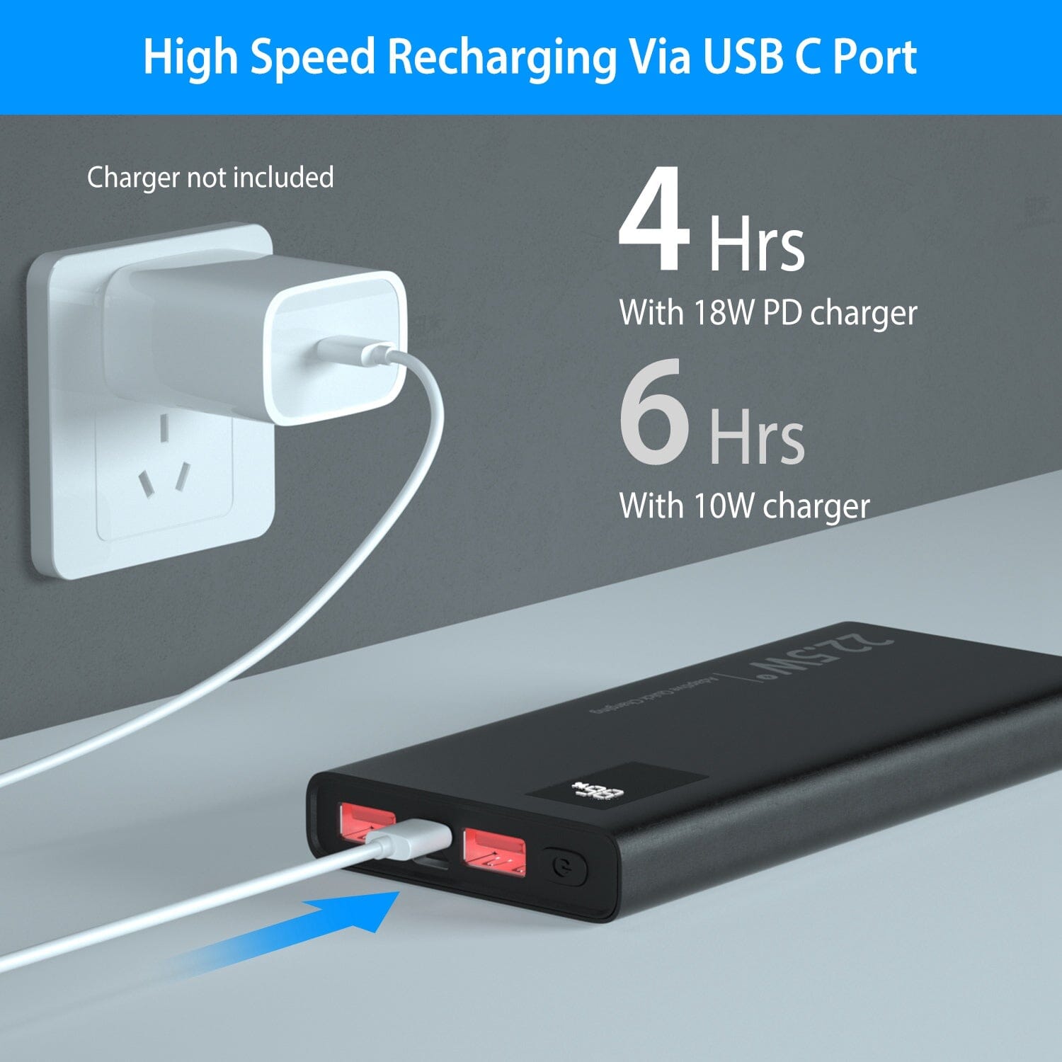 10000mAh Power Bank Portable Charger External Battery Pack Best Place Online