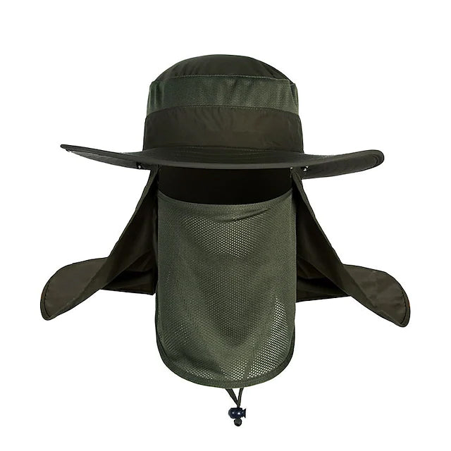 Adult Wide Brim Sun Hat with Neck Face Flap Cover The Best Store To Get