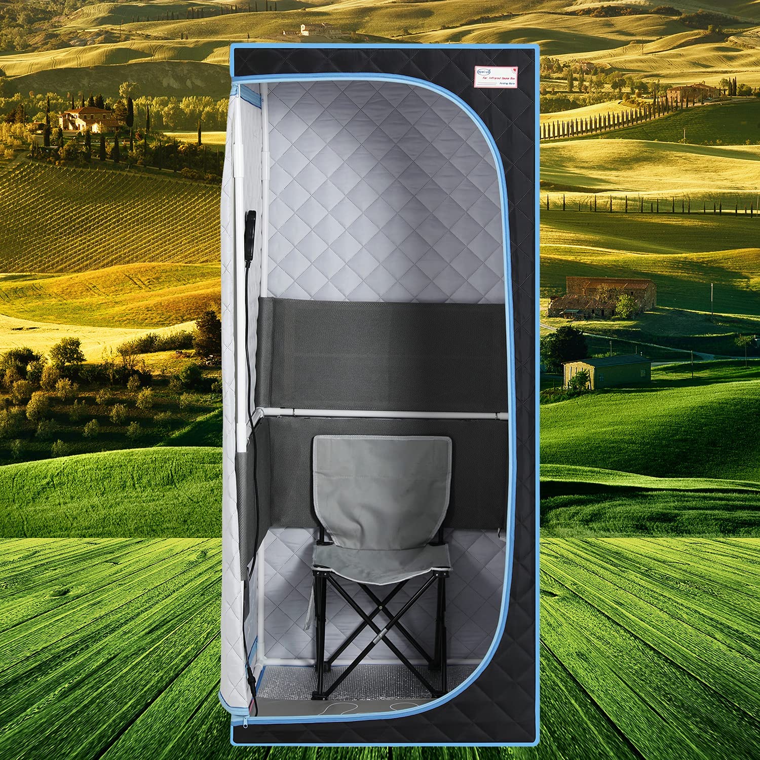 Portable Sauna Tent with Heating Foot Pad and Portable Chair Clearance Discounts