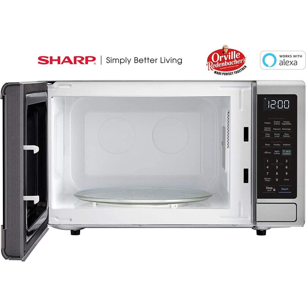 Sharp 1.4-Cu. Ft. Countertop Microwave with Alexa-Enabled Controls Cheap Original