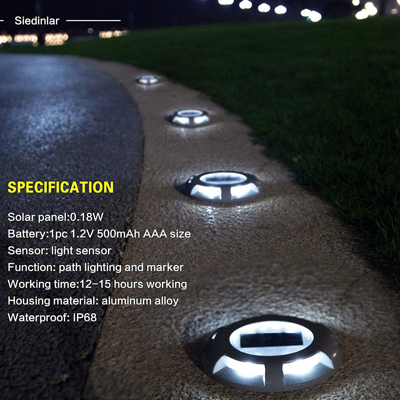 4-Pack: Solar Deck Driveway Outdoor Lights Free Shipping Good Selling