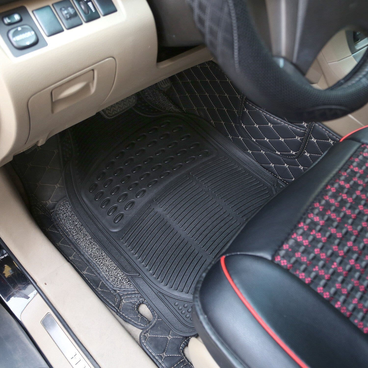 3-Piece: Automotive Floor Mats Set Cheap Sale Discounts