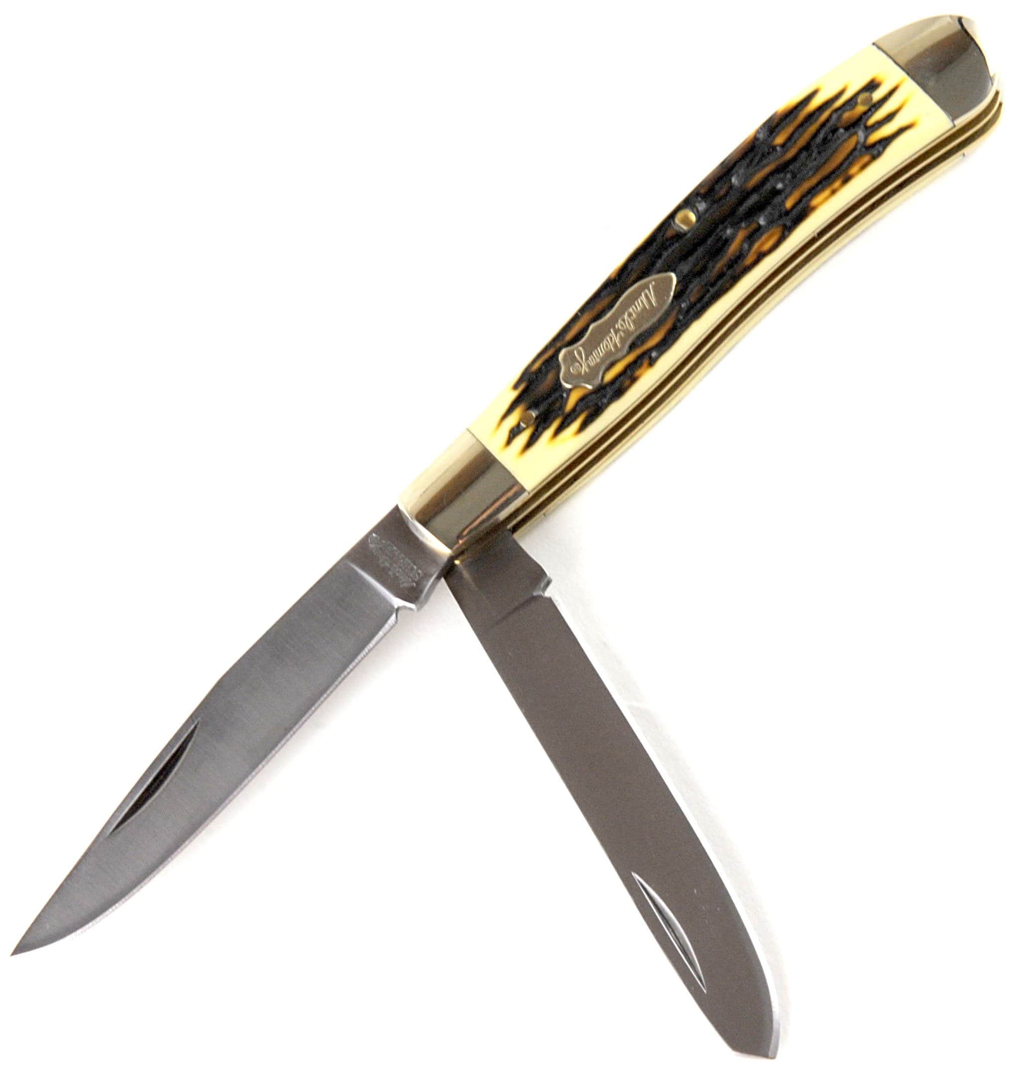Schrade Uncle Henry Pro Trapper, 2 3.2 Blades, Staglon Handle - 285UH Discount Footlocker Pictures