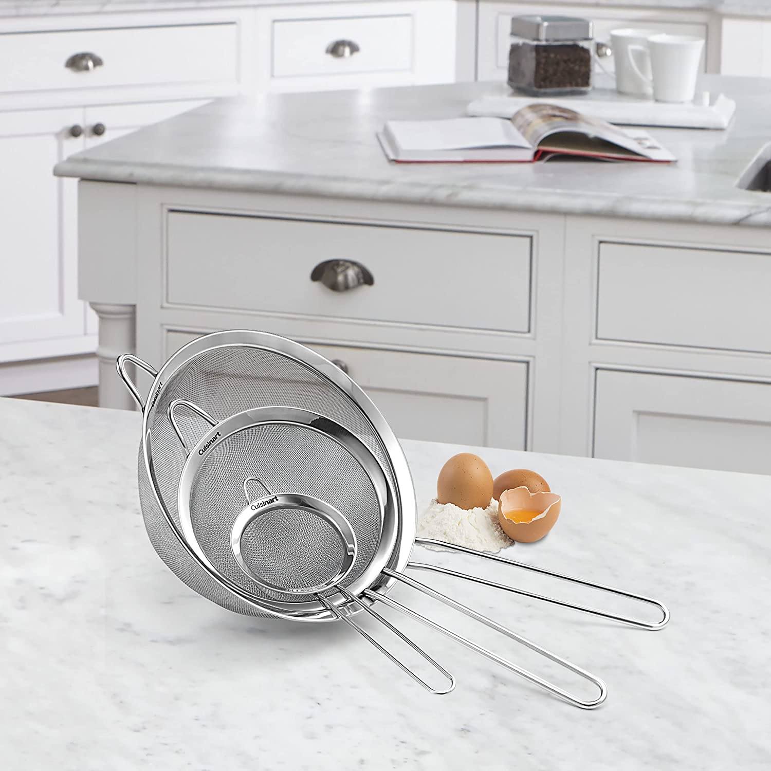 3-Piece Set: Cuisinart Mesh Strainers Outlet Collections