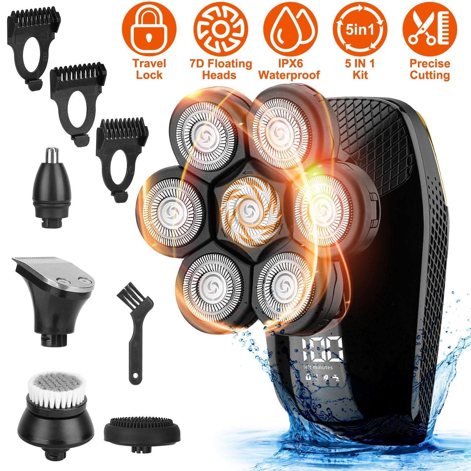 5-in-1 Rechargeable Cordless Trimmer Shaver Kit Cheap Sale Pictures