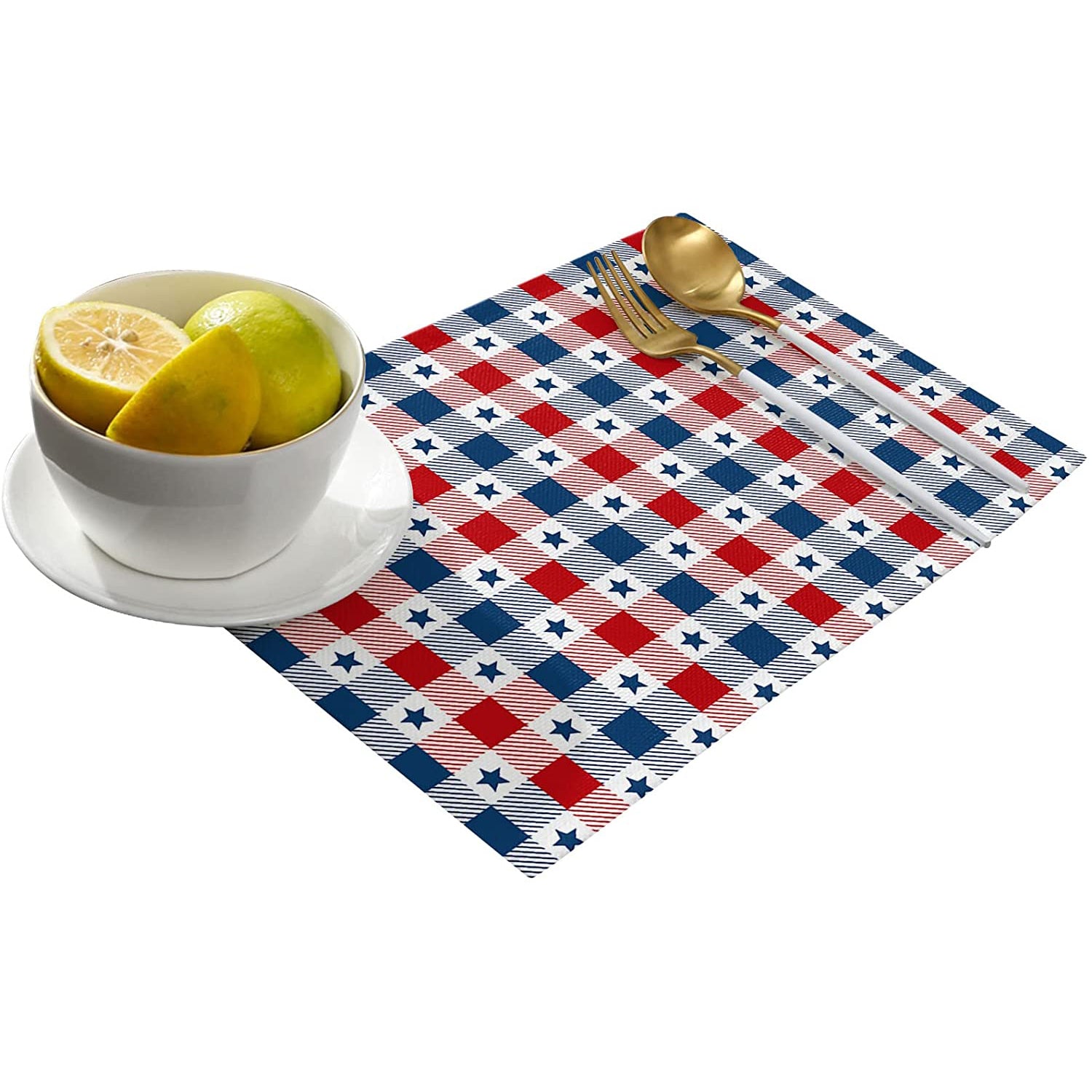 Patriotic Stars Placemats Set Clearance Pictures