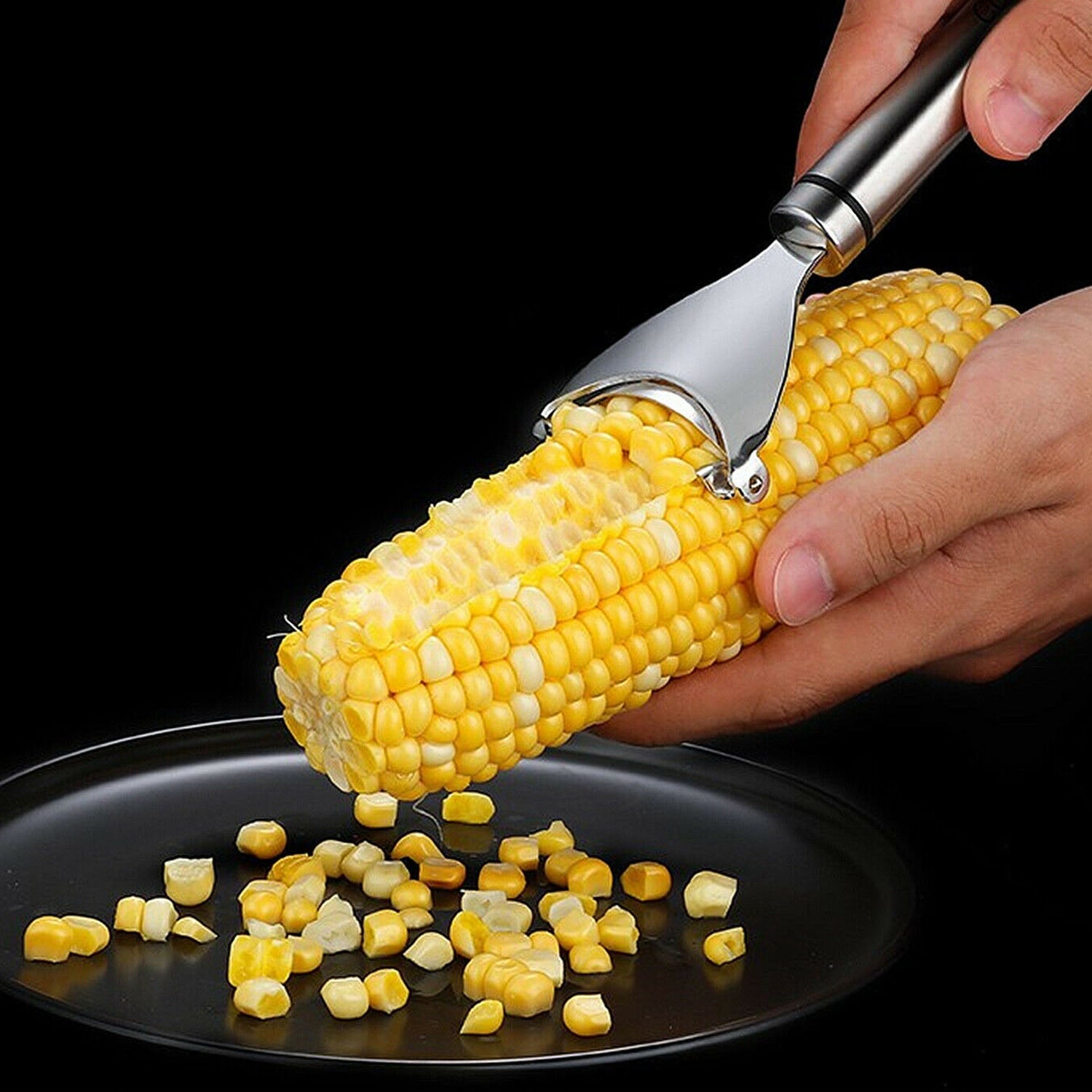 2-Piece: Stainless Steel Corn Cob Peelers Pick A Best