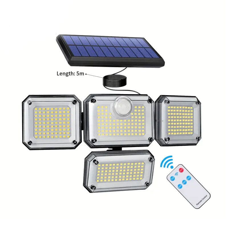 Solar Outdoor Lights 333 LEDs Motion Sensor Lights 4 Heads Get Authentic Cheap Online