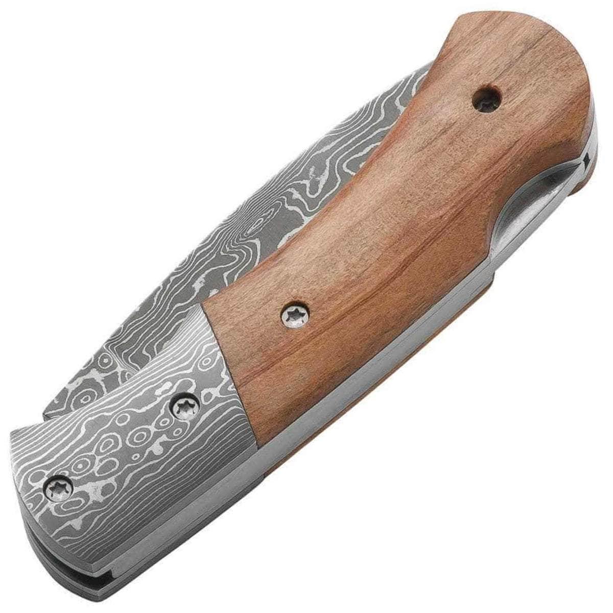 Boker Magnum Mistress, 2.36 Damascus Blade, Olive Wood Handle - 01MB171DAM Supply