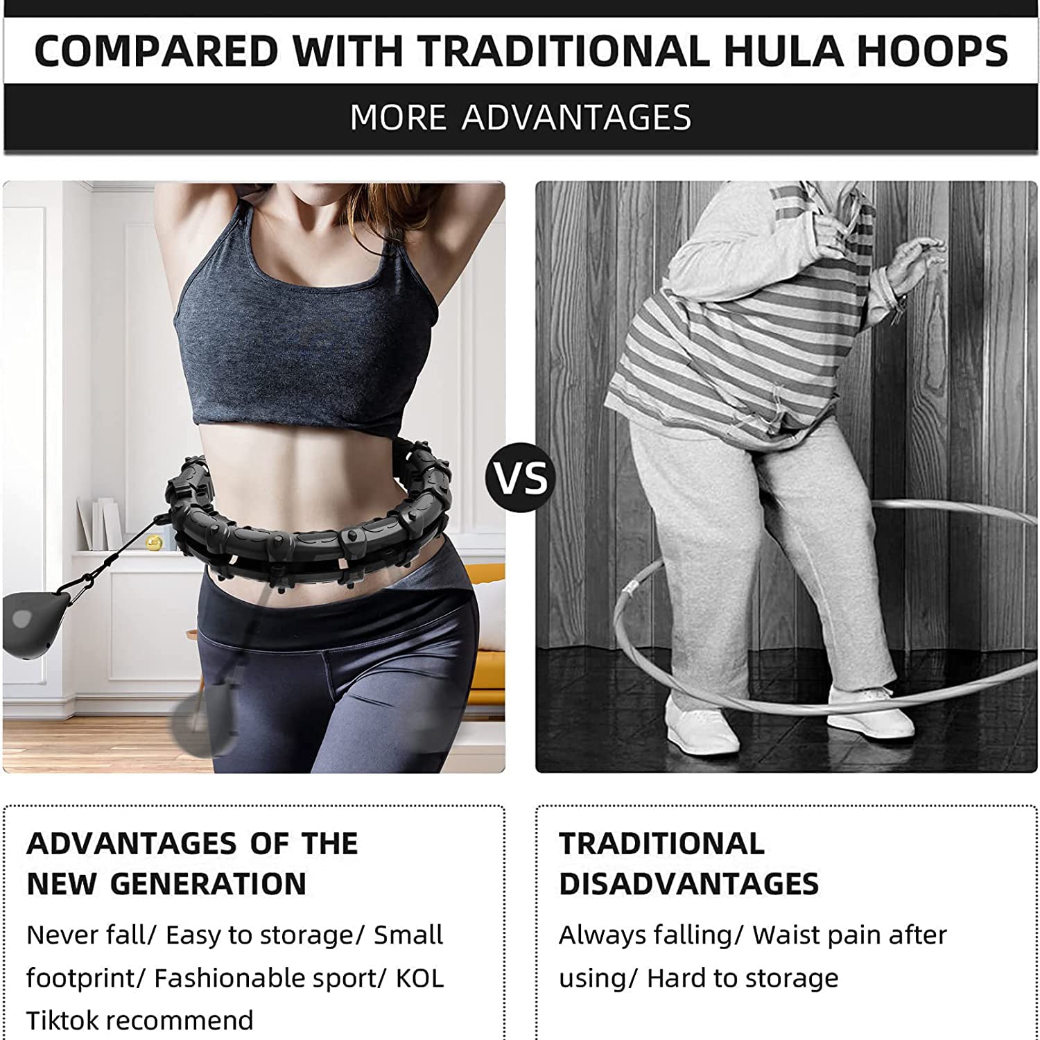 Upgraded Large Size Smart Weighted Exercise Hoola Hoops Discounts