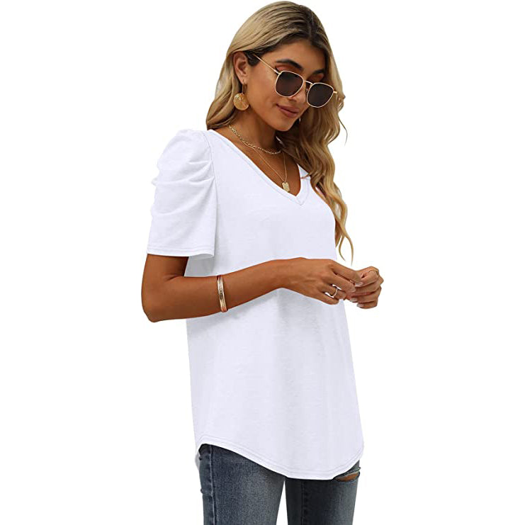 Women's Summer V-Neck Casual T-Shirt Free Shipping Reliable