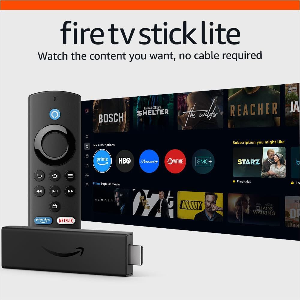 Amazon Fire TV Stick Lite with Latest Alexa Voice Remote Lite (No TV controls) (Refurbished) Order