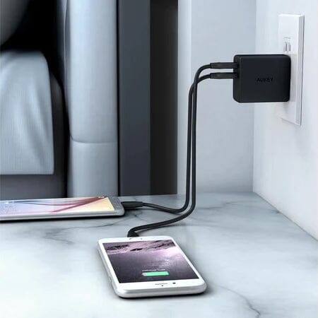 Aukey AMP Wall Charger Dual Port 4.8A USB Charger Free Shipping With Mastercard