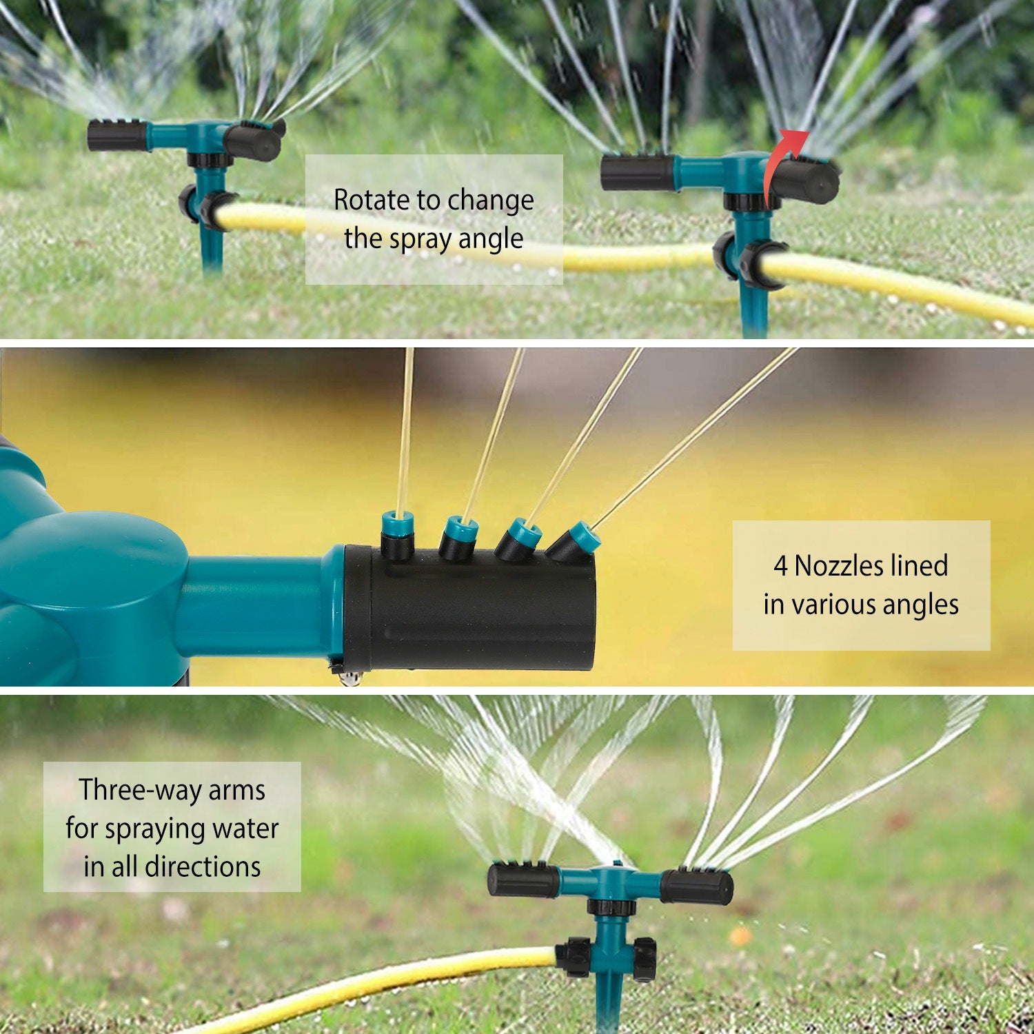 2-Pack: 360 Degree Rotatable Lawn Garden Sprinkler Find Great Online