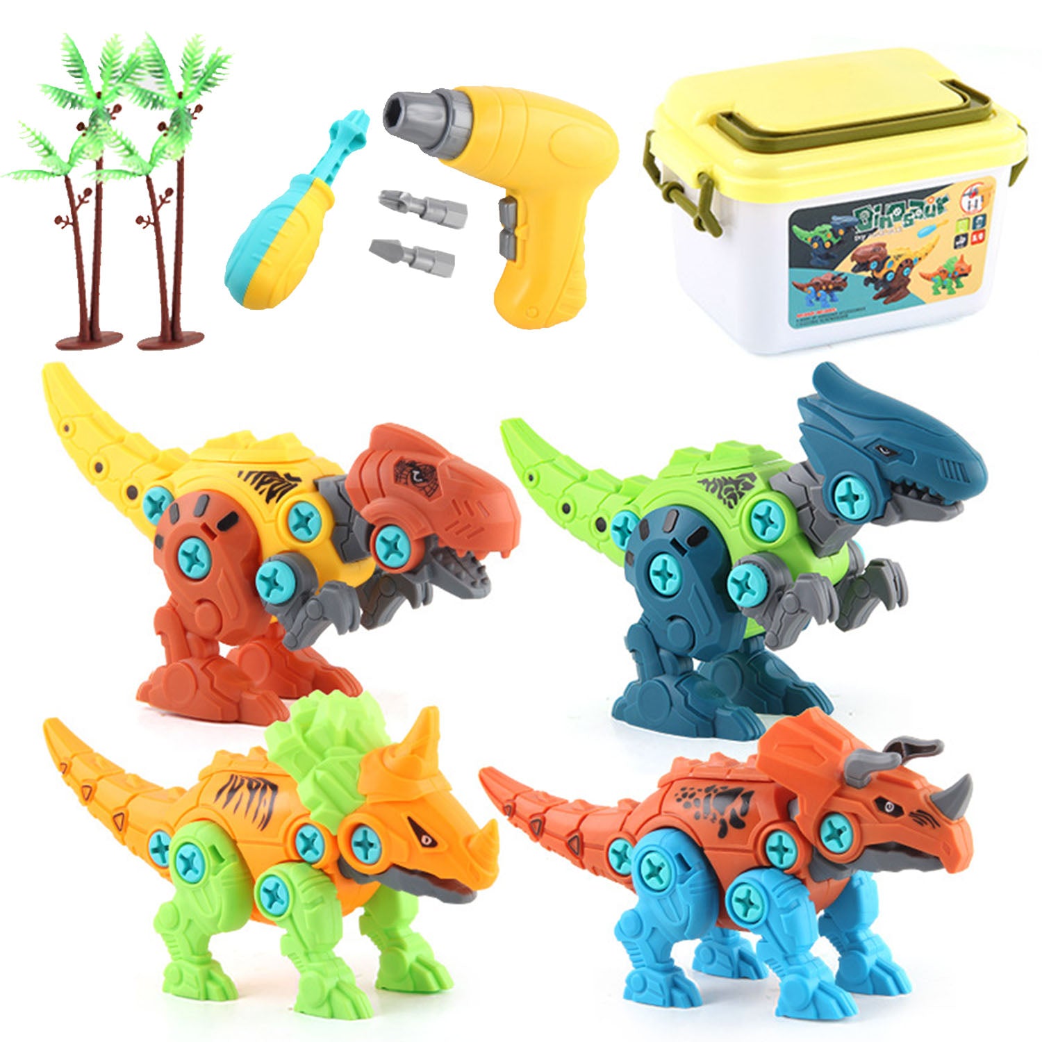 DIY Dinosaur Construction Building Block Assembly Toys with Electric Real Online