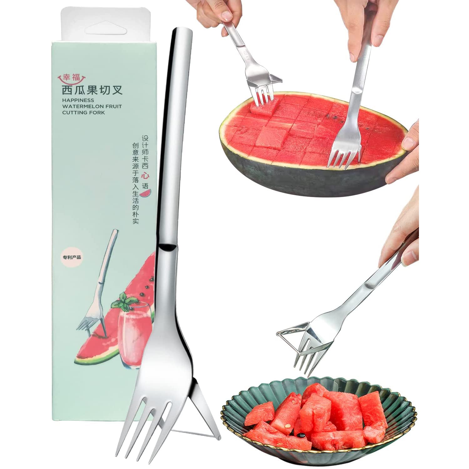 2-in-1 Watermelon Fork Slicer Clearance Pirce Sale