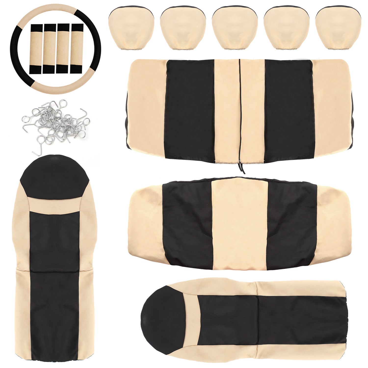 14-Pieces: Universal Auto Seat Cover Set Pictures Online