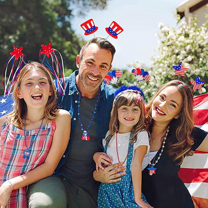 10-Piece: Patriotic Head Boppers Headband Buy Cheap New