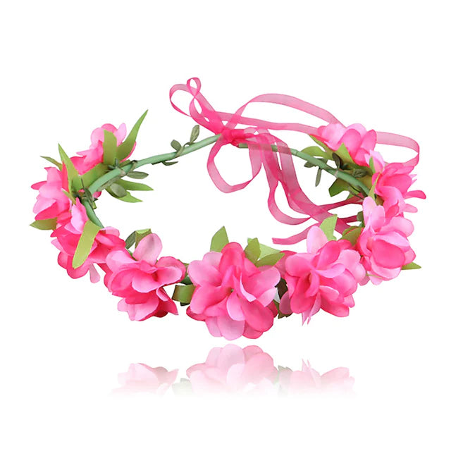 2-Pack: Girl's Floral Style Polyester Hair Accessories Free Shipping 100% Original