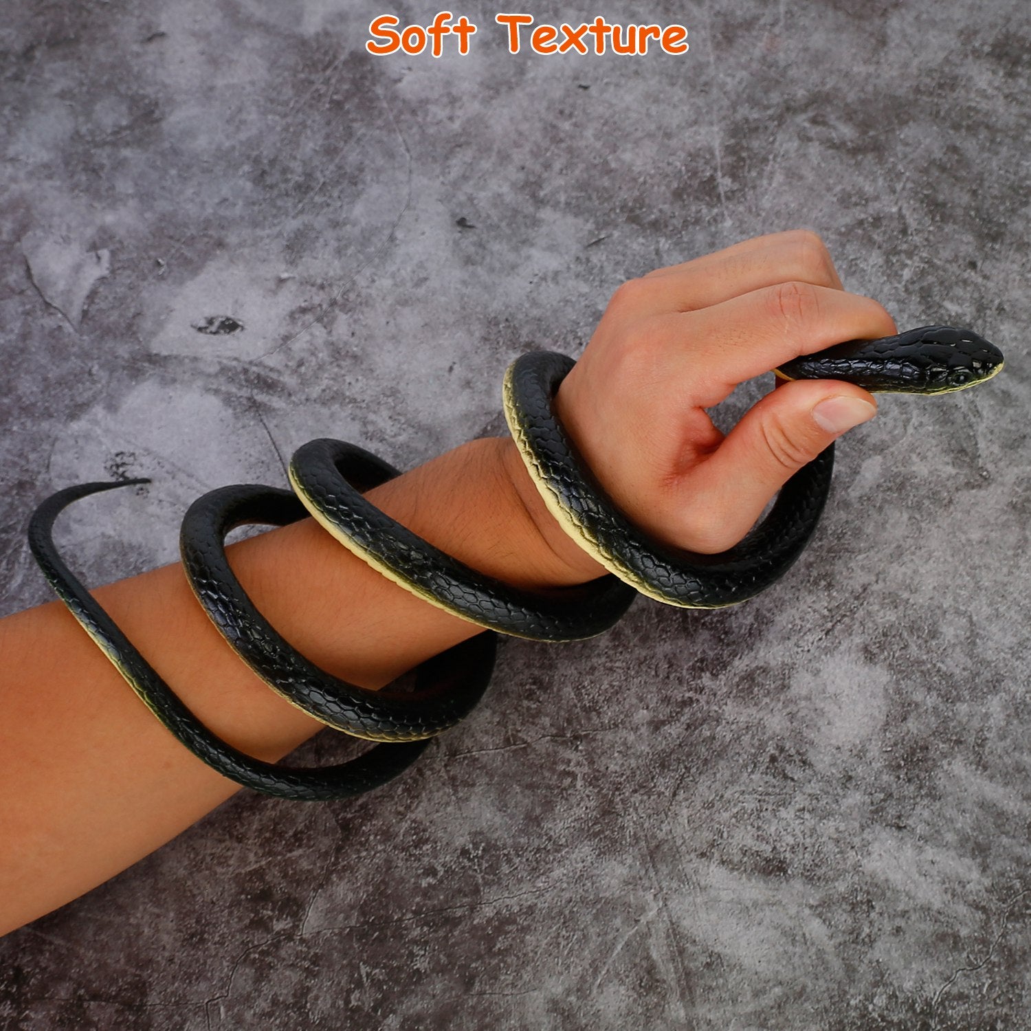 2-Piece: 50 Long Realistic Rubber Snakes Buy Cheap Outlet