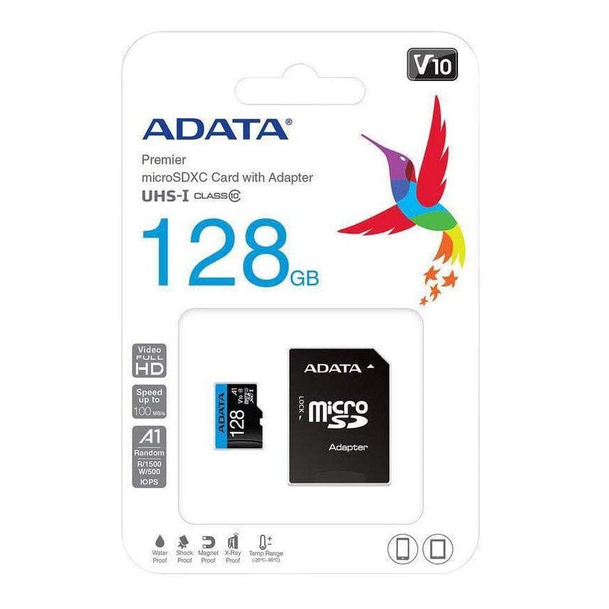 ADATA Memory Card 128GB Class 10 MicroSD with Adapter for Smartphones/Tablets (Refurbished) Cheap Wiki