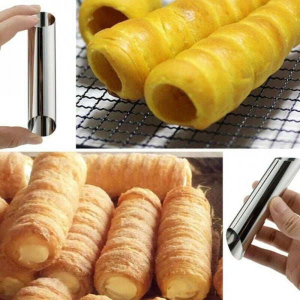 10-Piece: Non-Stick Buttercream Corner Danish Pastry Molds Choice