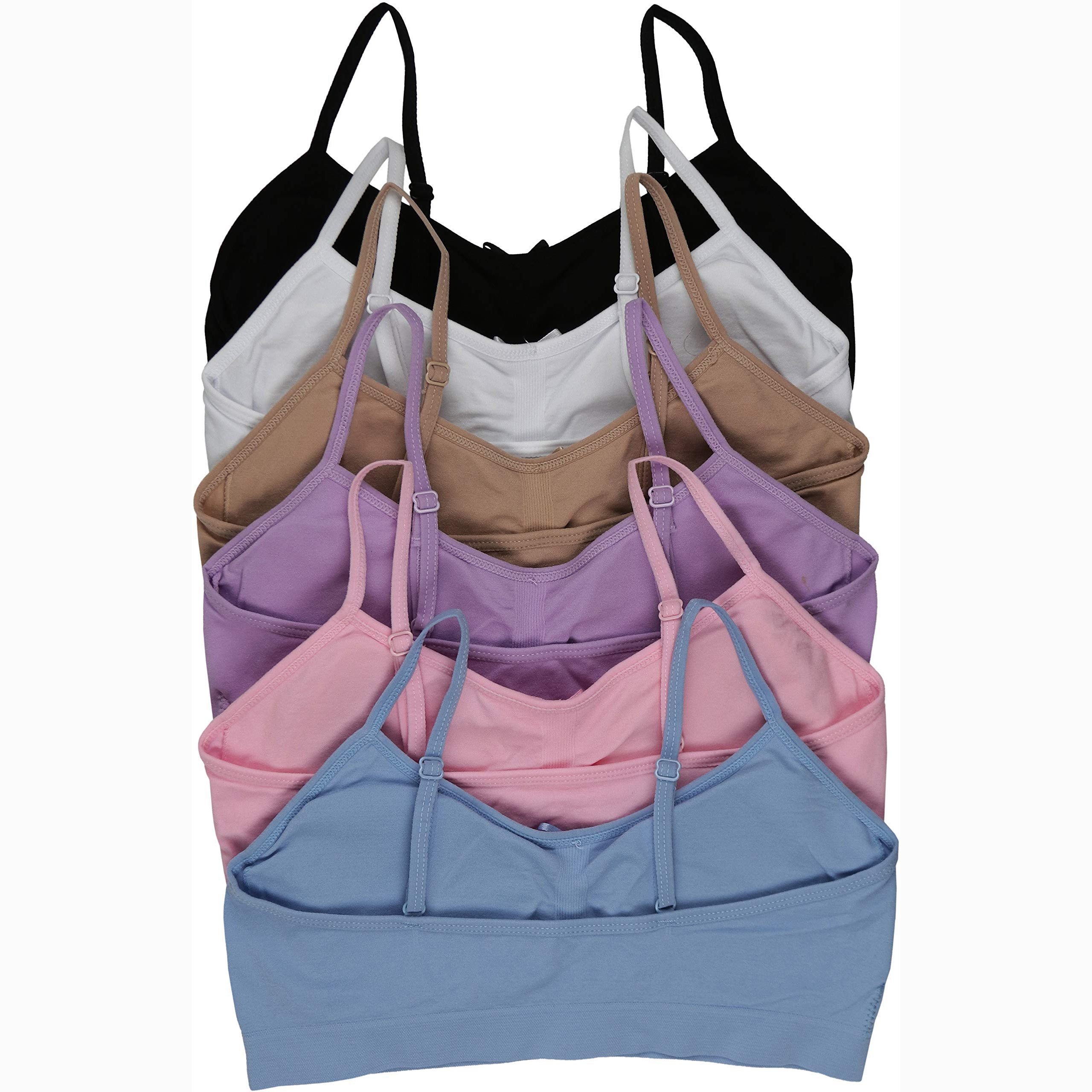 6-Pack: ToBeInStyle Girls' Soft Pastel Training Bras Pay With Paypal Cheap Pice