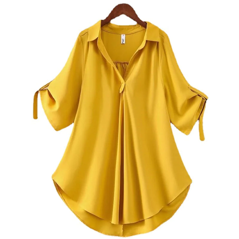 Women's Shirt Solid Color Top Real Online