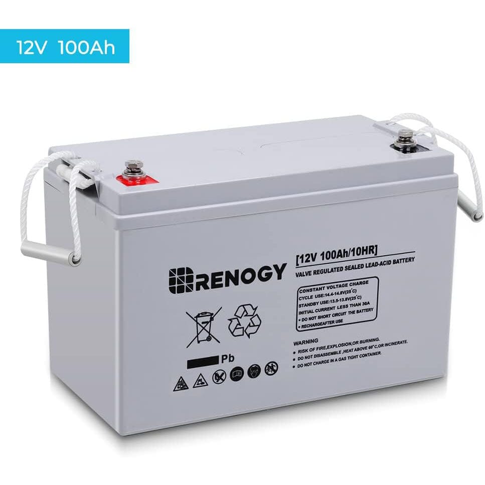 Renogy Deep Cycle AGM 12 Volt 100Ah Battery  (Refurbished) Outlet Amazon