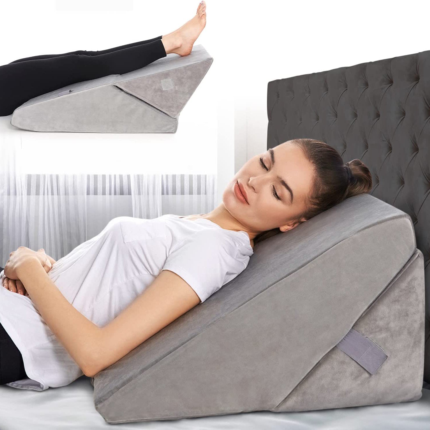 Adjustable Folding Memory Foam Incline Pillow Buy Sale Online