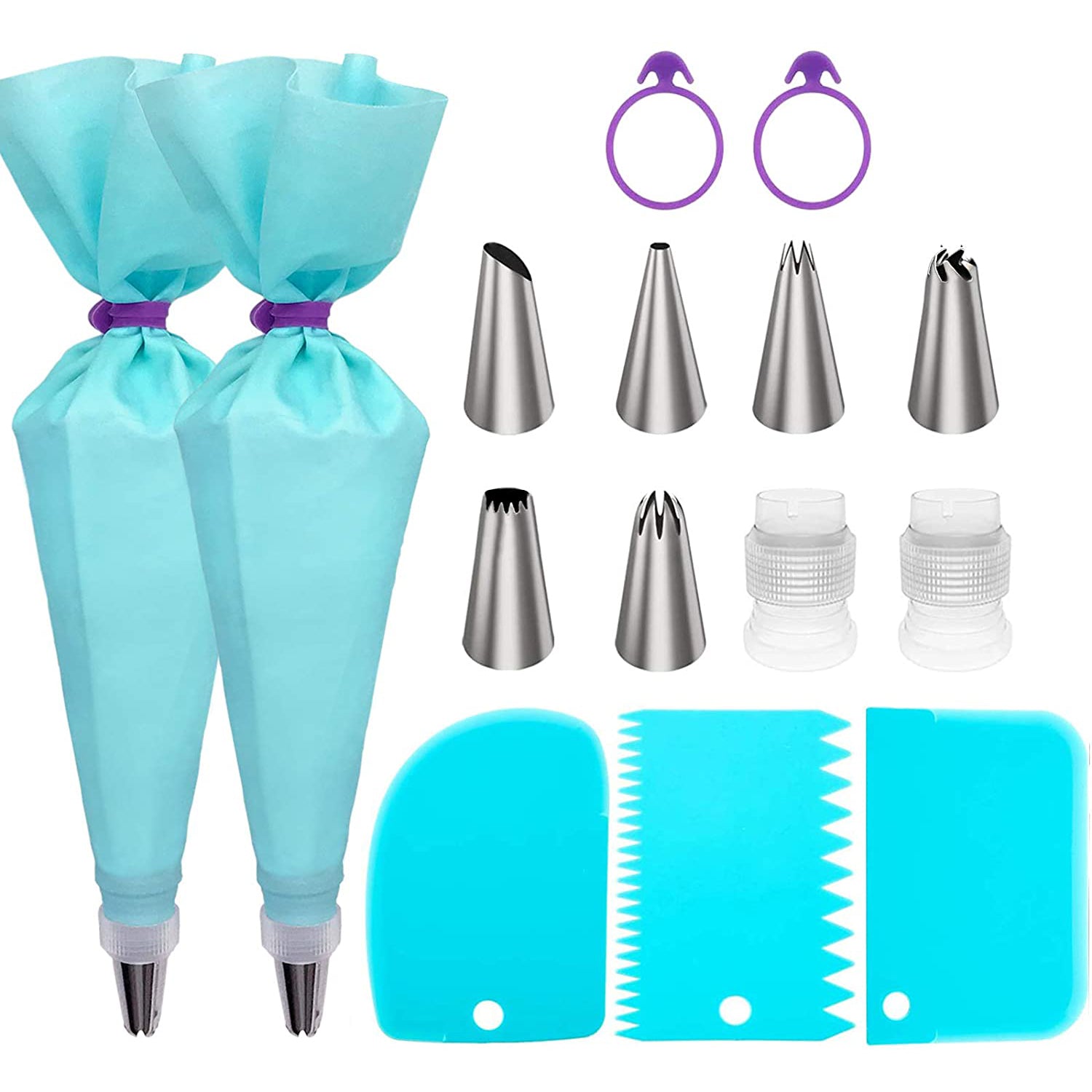 Reusable Cake Piping Bags and Tips Set Free Shipping Huge Surprise