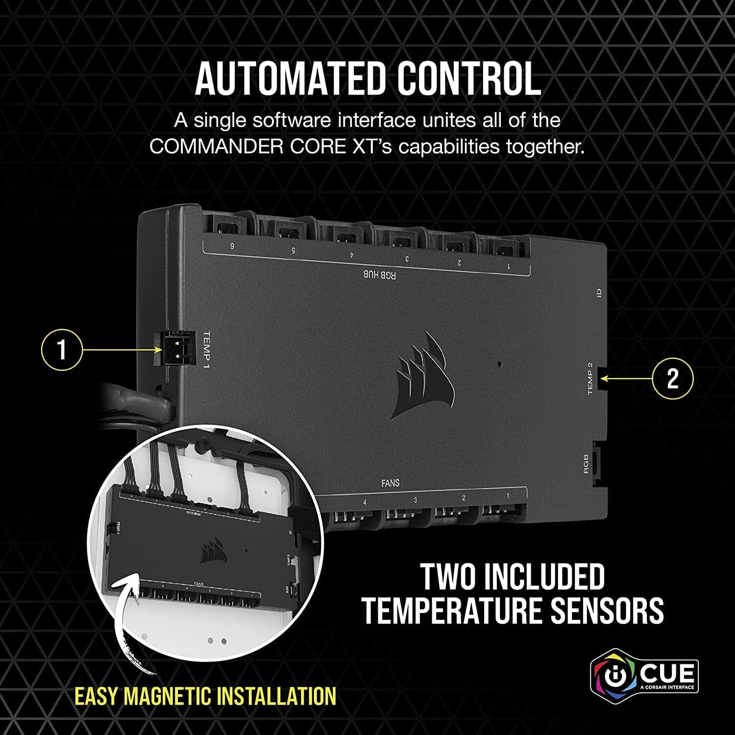 CORSAIR iCUE COMMANDER CORE XT, Digital Fan Speed and RGB Lighting Controller  (Refurbished) Manchester Cheap Pice