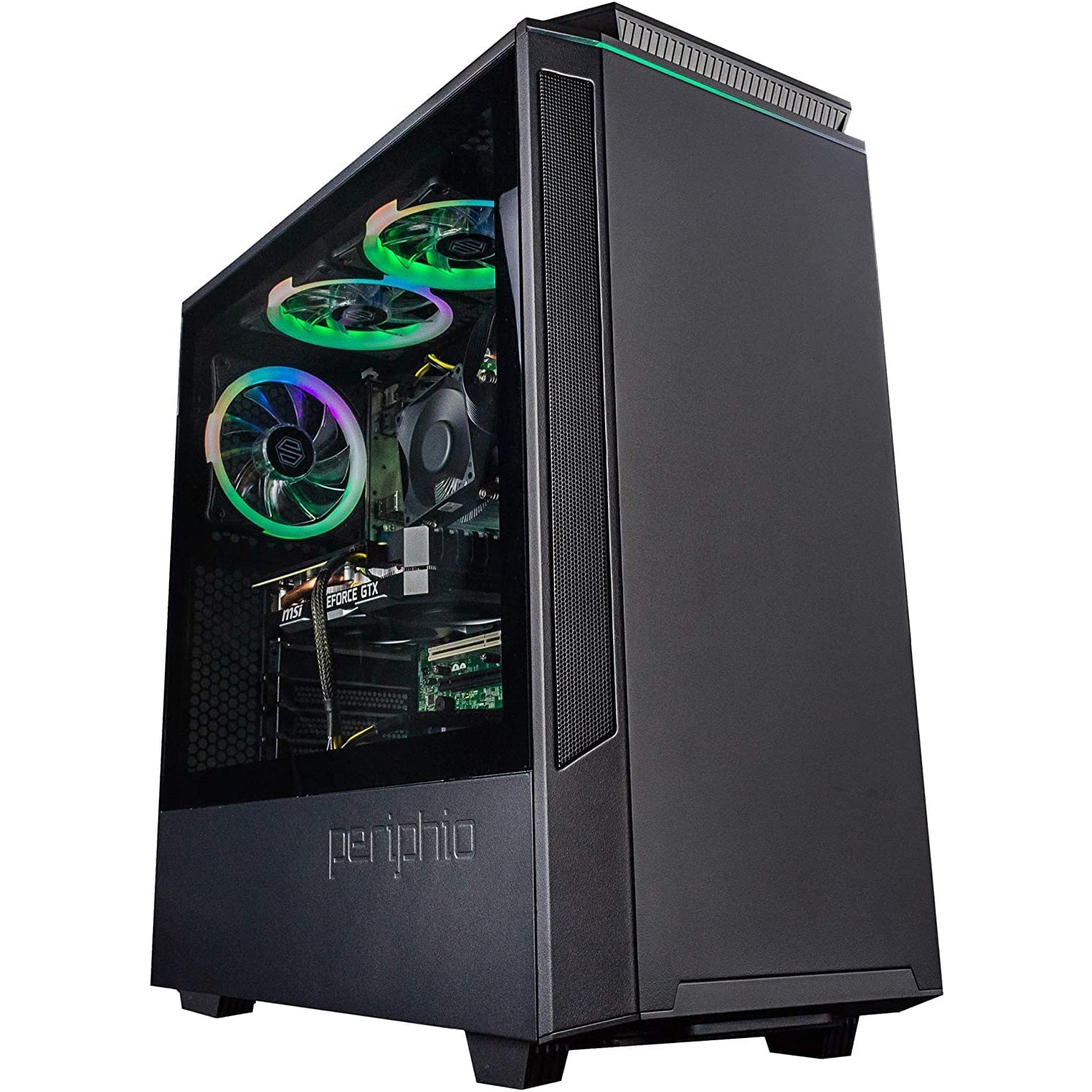 Periphio Ghoul Prebuilt Gaming PC Computer Tower 16GB RAM 120GB SSD + 500GB HDD (Refurbished) Clearance Low Pice