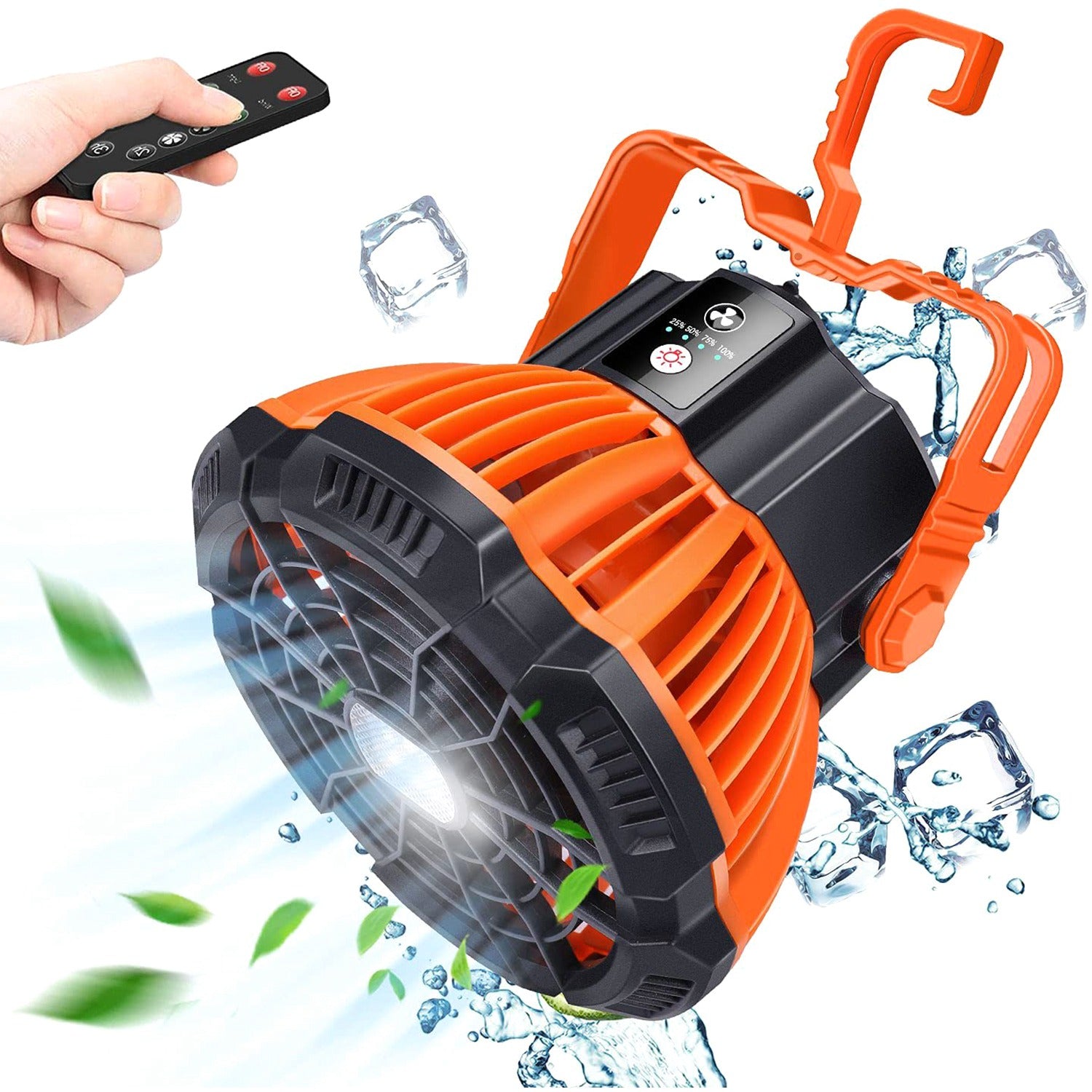 2-in-1 Portable Camping Lantern Electric Fan Sale Ebay